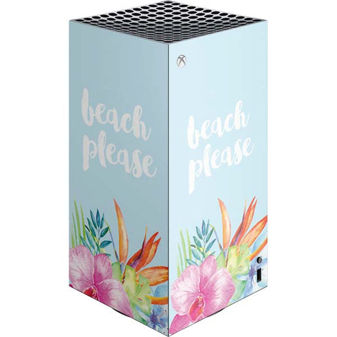 Beach Please XBox Series X Digital Edition Console Skin